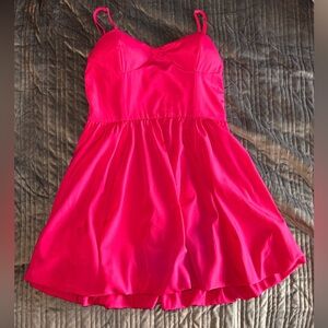 Elegant Pink Mini Dress